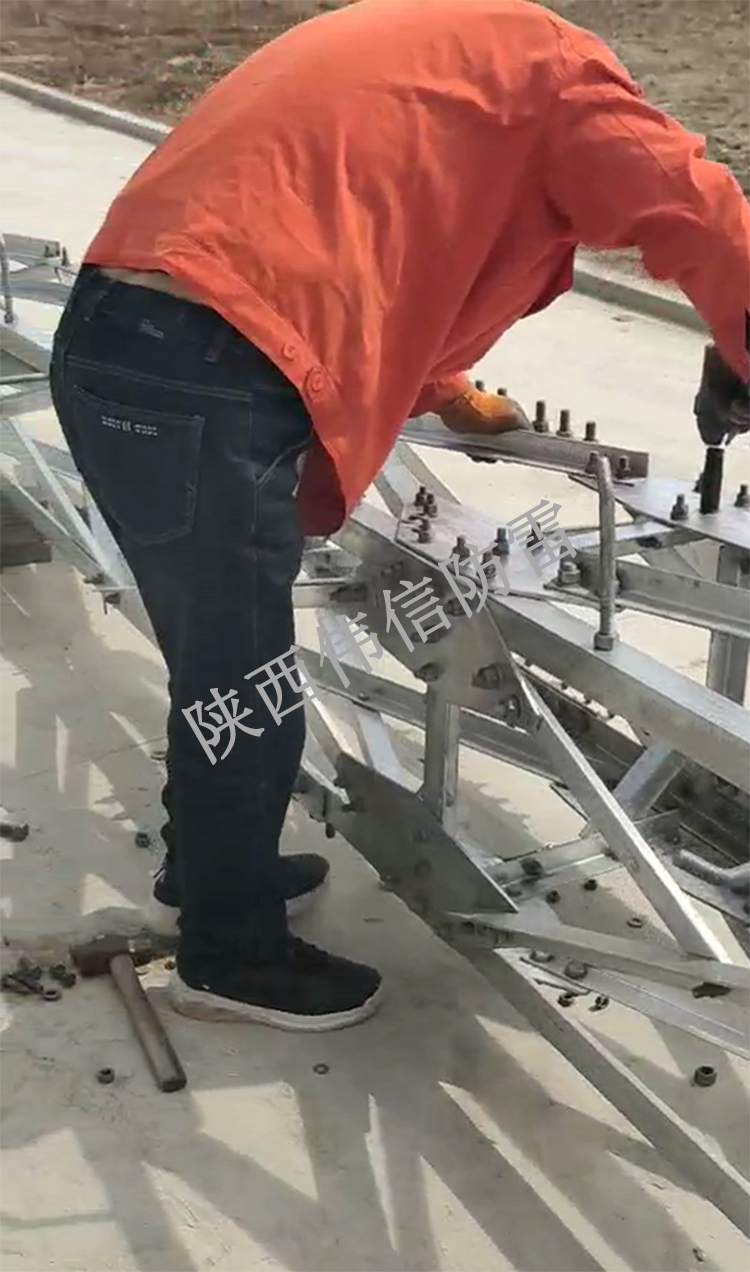 江蘇射陽縣GFL四角避雷塔安裝項目1 江蘇射陽縣GFL四角避雷塔安裝項目1