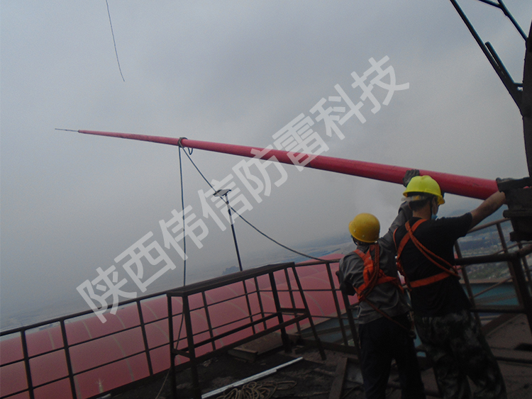 16米玻璃鋼避雷針，工廠專用抗干擾防側(cè)擊絕緣避雷針產(chǎn)品展示三