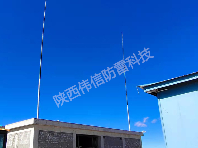 24米獨(dú)立雷達(dá)站玻璃鋼避雷針，抗干擾防側(cè)閃絕緣玻璃鋼避雷針產(chǎn)品展示三